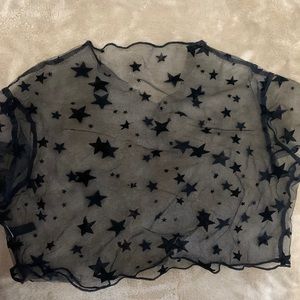 SEETHRU STAR CROP TOP